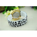 2015 New alloy band leopard trend design quartz watch